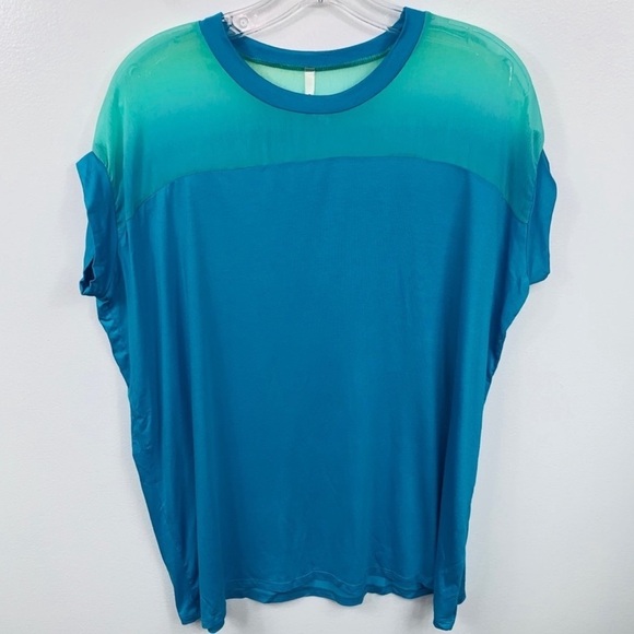 Pastels Clothing Blue Green Tunic Top Medium - Picture 1 of 8